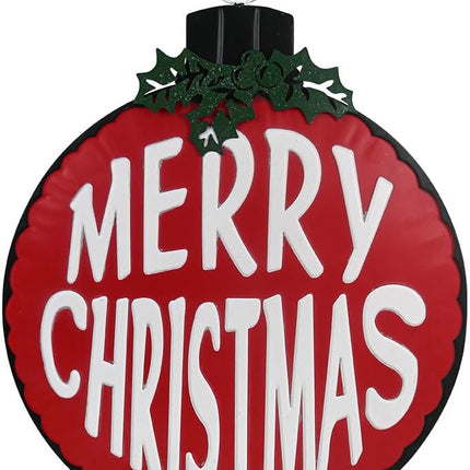 All Chic Retro Christmas Wall Decorations Merry Christmas Sign Christmas Wall Decor Wreath Retro Christmas Decorations Round Metal Tin Sign Rustic Wall Decor Country Home Decor…