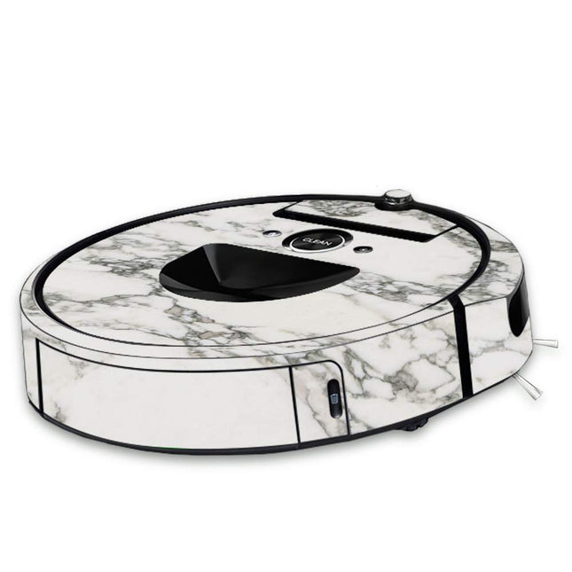 Mightyskins Skin Compatible With Irobot Roomba I7 Robot Vacuum White Marble Protective, Durable, And Unique Vinyl Decal Wrap Cover Easy To Apply, Remove, And Change Styles Made In The Usa