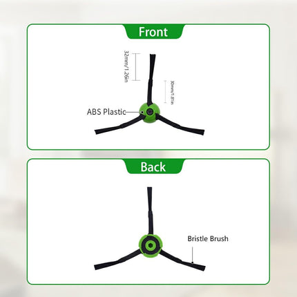 Neutop Side Brushes Compatible With Irobot Roomba E, I, & J Series E5, E6, I1, I1+, I3, I3+, I4, I4+, I6, I6+, I7, I7+, I8, I8+, Combo J7+, J9+, J5+, I5+ Plus, Robot Vacuums, 9Pack.