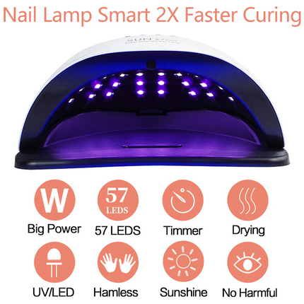 220W Nail Dryer LED Lamp UV Light Polish Gel Curing Machine Electric