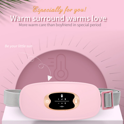 Electric Heating Menstrual Vibration Pad Belt For Period Pain Relief