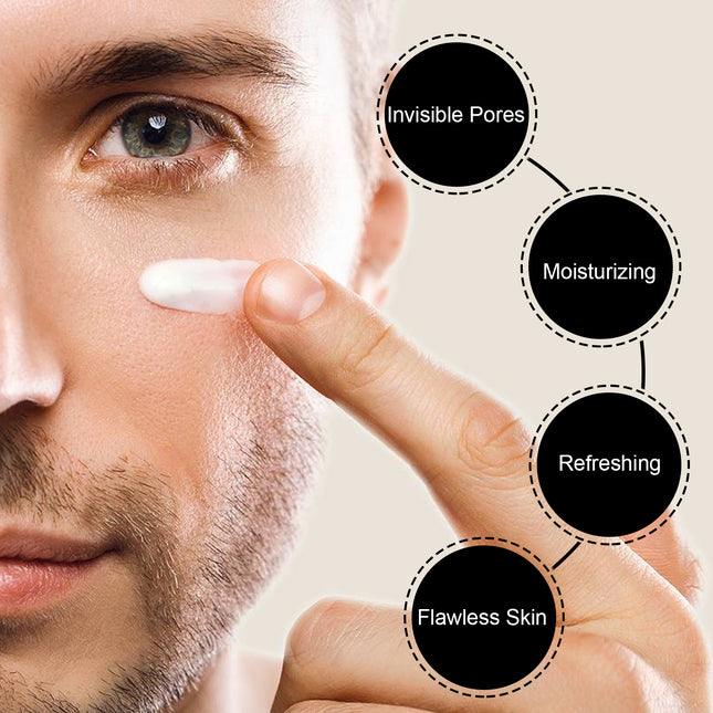EELHOE Men's Light Cream, Refreshing Non-Greasy Concealer Blot BrighTening Skin Tone Invisible Pore Lazy Cream