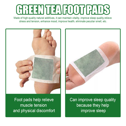 EELHOE Green Tea Foot Patch, Improves Sleep Quality And Relieves Muscle Tension And Body Stress Foot Care Patch