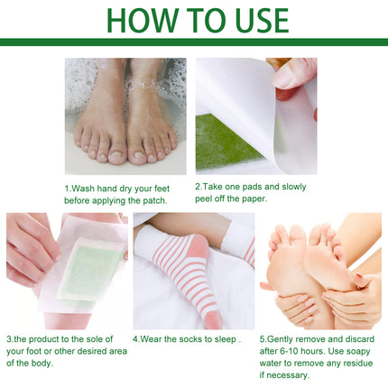 EELHOE Green Tea Foot Patch, Improves Sleep Quality And Relieves Muscle Tension And Body Stress Foot Care Patch