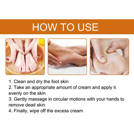 OUHOE Horse Oil Foot Care Cream, Repair Heel Peeling Anti-Cracking Moisturizing Foot Care Cream