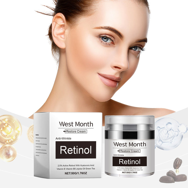 West&Month Retinol Skin Care Cream Lighten Fine Lines Hydrating Moisturizing Soft Nourishing Skin Cream