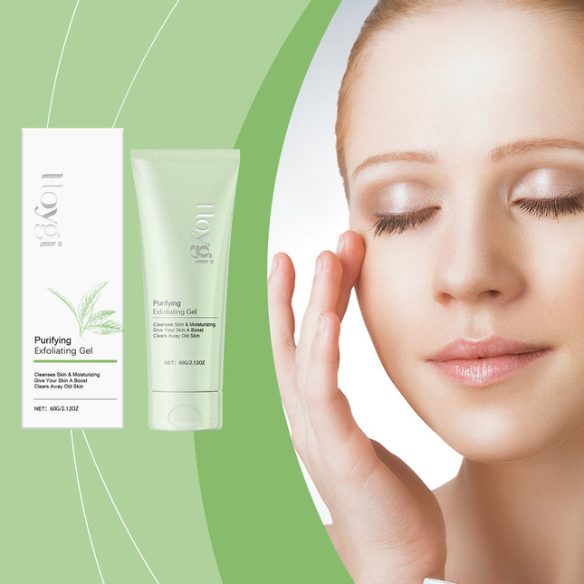 Hoygi Facial Exfoliating Gel Gently Cleanses Pores, Tenderizes Skin And Exfoliates Blackheads And Acne Purifying Facial Gel
