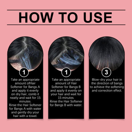 Hoegoa Fringe Softener Care Cream Improves Hair Frizz, Moisturizes And Softens Hair Care Moisturizer