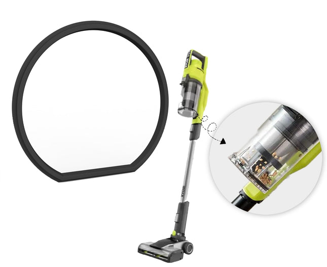 Gasket Compatible With Ryobi 18V Stick Vaccum Dust Bin Lid, Works For Models Pcl720, Pblsv716, Pblsv717, Easytoinstall Seal For Improved Dust Containment