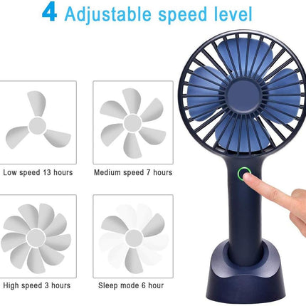 Hand Held Fan，Yihunion Mini Portable Personal Fan Rechargeable Battery Operated Powered Cooling Desktop Electric Usb Fan With Fan