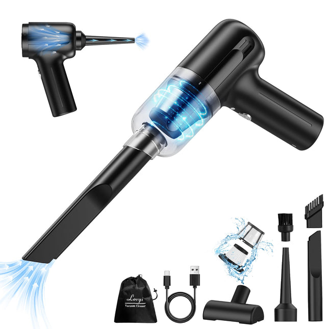 Mini Car Vacuum Cleaner, Handheld Vacuum Cordless,2 In 1 Rechargeable Vacuum Cleaner & Blower,Small Car Vacuum With 6000Pa Suction Power,Dust Buster,Portable Hoover Vacuum For Car Home