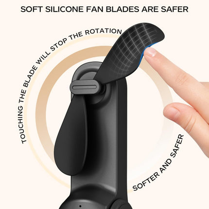 Frsara Portable Handheld Fan Rechargeable, Usb Rechargeable Small Pocket Fan, 2000Mah Battery With Power Bank, Upgraded Long Batt