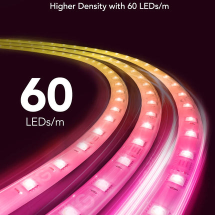 Govee RGBIC LED Strip Lights M1 with Matter, 6.56ft WiFi LED Lights for Bedroom, Party, Cabinet, TV and Gaming Desk, Smart LED Lights Work with Alexa and Google Assistant, Christmas Decor