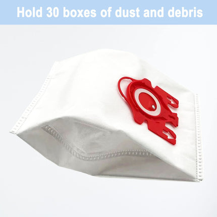 12 Pack Miele Airclean 3D Fjm Vacuum Cleaner Bags Compatible With Miele Compact C2 Complete C1 Compact C1 S246S256I, S300,S500 S700,S4000 And S6000 Series Canister Vacuums,Part 10123220