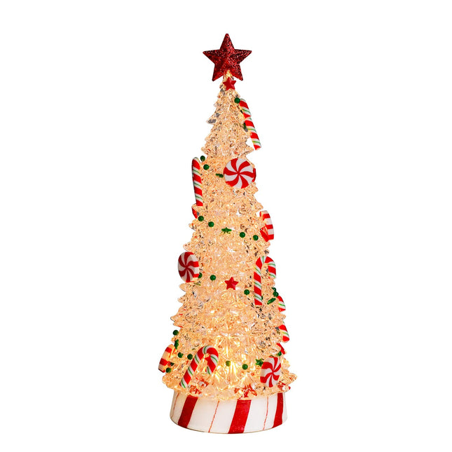 Acrylic Christmas Tree Light Up, Christmas Tree with LED Lights and Christmas Music, Tabletop Decor for Xmas Decoration Indoor Home Party Supplies,13 inches