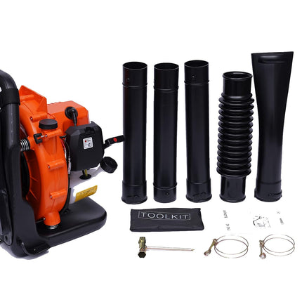Leaf Blower - 2-Stroke 47.2cc Gas Blade Blower, Air-Cooled Gas Powered Backpack Blower with Safety Belt, for Lawn Care, Snow Blowing & Yard Cleaning Gas Blower