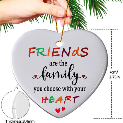 Friends Christmas Ornaments , Friend Ornaments for Women, Friends are The Family We Choose Ornament, Best Friend, Friendship s for Women