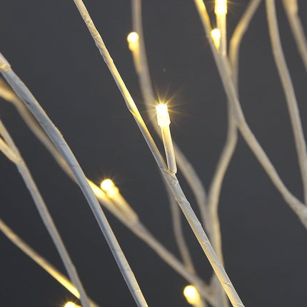 LIGHTSHARE Lighted Tree 4FT 48 LED Lighted Birch Tree for Decoration Inside and Outside, Home Patio Wedding Festival Christmas Decor, Warm White