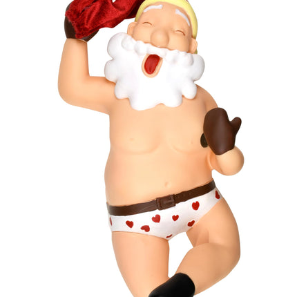 Tree Buddees Stripping Santa Funny Stripper Christmas Tree Topper - Large 10"