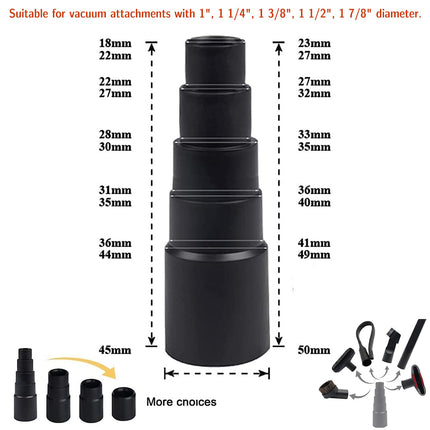 12 Pcs Universal Vacuum Attachments For Shop Vac Accessories, 1 14 To 2 12 Vacuum Cleaning Tools Kit, Dirt Remover For Home Air Vents Corner Pets Drawer Car Dusty Vacuum Brush Attachment