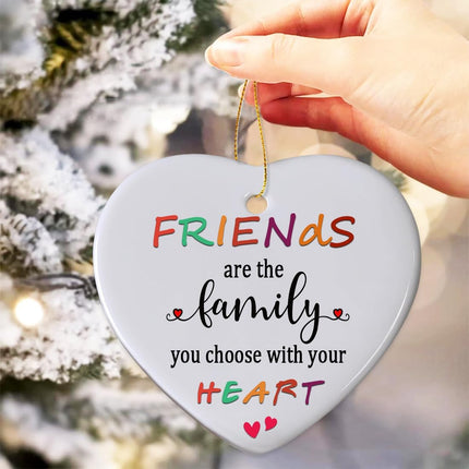 Friends Christmas Ornaments , Friend Ornaments for Women, Friends are The Family We Choose Ornament, Best Friend, Friendship s for Women