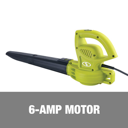 Greenworks 4 Amp 13" Corded Electric String Trimmer & Sun Joe SBJ597E 6-Amp 155 Mph Electric Leaf Blower