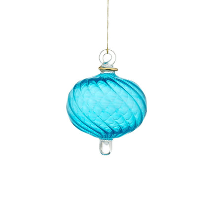 Egyptian Red Ribbed blown glass ornaments decorative balls for Christmas tree decorations xmas decorations ideas for home Christmas tree toppers