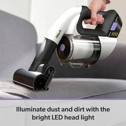 Gtech Atf061 Multi Platinum Cordless Handheld Vacuum Lightweight And Scented 30 Mins Runtime, Whitepurple