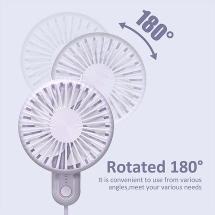 Handheld Fan,Usb Rechargeable Mini Fan With 2000Mah Battery Operated Small Fan With 3 Adjustable Speeds,180°Rotation Foldable Fan