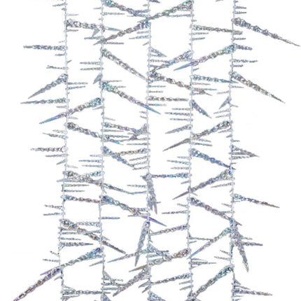 Kurt Adler 9-Foot Twisted Crystal Rainbow Icicle Garland