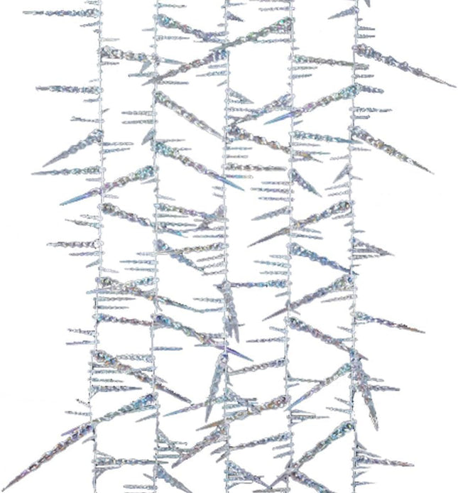 Kurt Adler 9-Foot Twisted Crystal Rainbow Icicle Garland