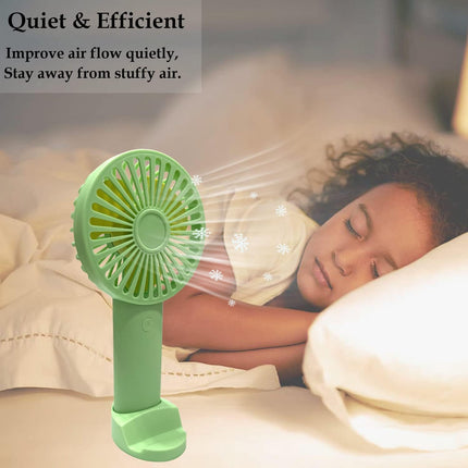 Personal Fan Portable Fan Hand Held Fan With Usb Rechargeable Mini Fan,3 Adjustable Speed Desk Fan,312 Hours Operated Small Make
