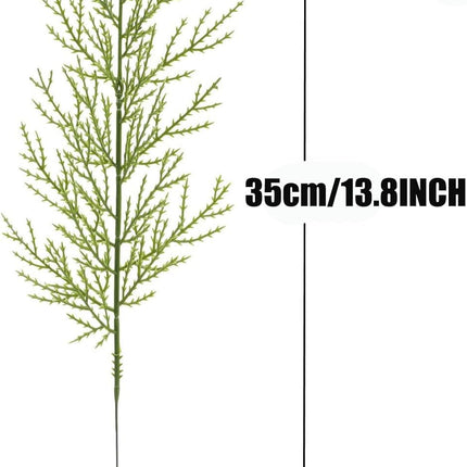 30pcs Artificial Pine Branches for Christmas Tree Filler, 13.8" Evergreen Fake Pine Needles Picks Christmas Greenery Stems for Wreath Making Supplies Holiday Decor (30)