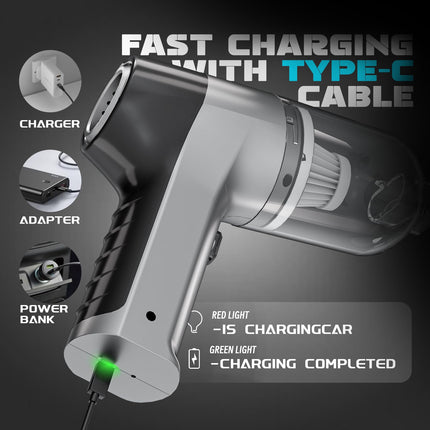 Mini Vacuum Cleaner For Car,4 In 1 Keyboard Vacuum Cleaner,Cordless Handheld Vacuum Cleaner With Brushless Motor For Home And Car