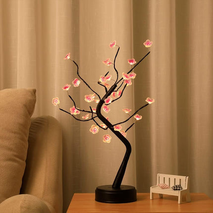 Lamp for Living Room Lamp Cherry Bonsai Tree Light DIY Artificial Tree Lamp Aesthetic Lamps for Living Room Bedroom Christmas Home s Room Decor 36 LED