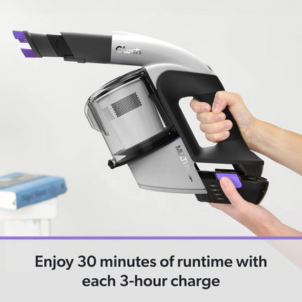 Gtech Atf061 Multi Platinum Cordless Handheld Vacuum Lightweight And Scented 30 Mins Runtime, Whitepurple