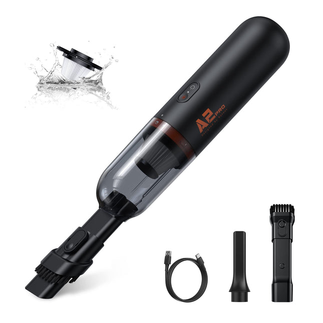 Baseus Handheld Vacuum Cleaner, Car Vacuum Cordless Rechargeable With 65Db Ultra Low Noise And 3H Typec Fast Charging, Mini Portable Hand Held Vacuum Small Vac For Dog Hair,Keyboard,Car A2 Pro