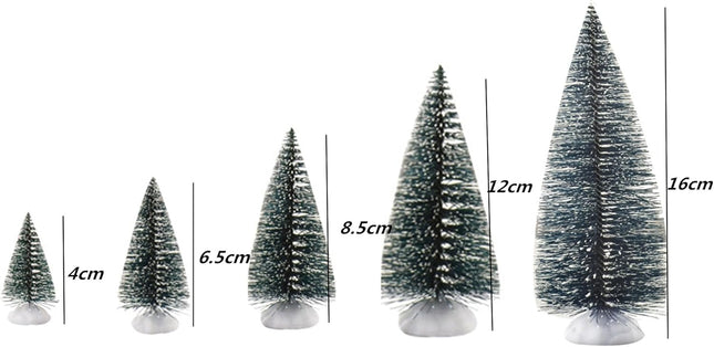 10 Green Scenery Landscape Model Cedar Trees Snow Frost Tree Train Scenery Landscape Pine Miniature Diorama Trees Mixed Model for Road Architecture Building DIY Holiday Party DIY Room Decor