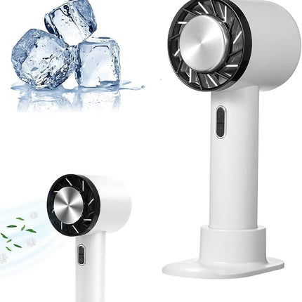Handheld Cooling Fan Mini Personal Fan Usb Rechargeable Portable Fan Battery Operated 3 Speeds, Cold Compress Cooling Fan Small