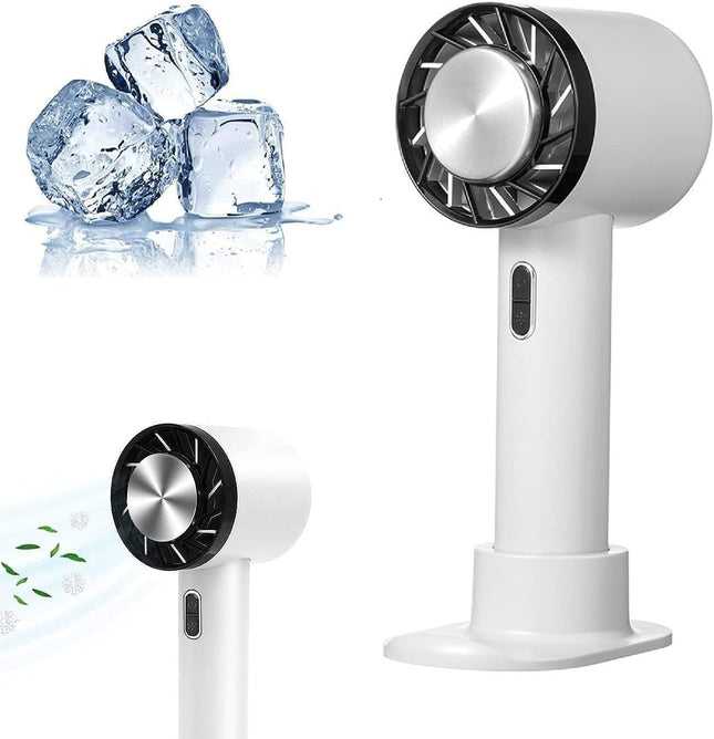 Handheld Cooling Fan Mini Personal Fan Usb Rechargeable Portable Fan Battery Operated 3 Speeds, Cold Compress Cooling Fan Small