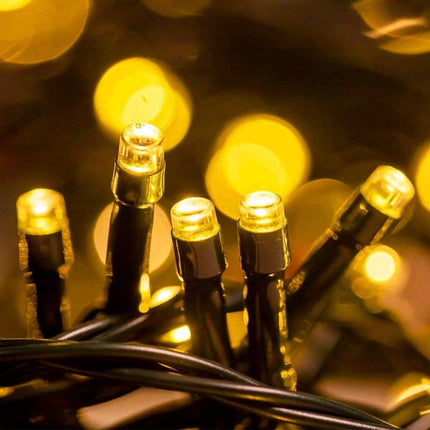 FULLBELL String Lights Fairy Lights Black String Lights 33ft 100 LED Memory Controller, Extendable String Lights for Indoor Outdoor (Warm White)