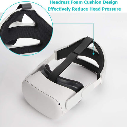 Elite Strap Compatible with Oculus Quest 2, Quest 2 Accessories Adjustable Head Strap