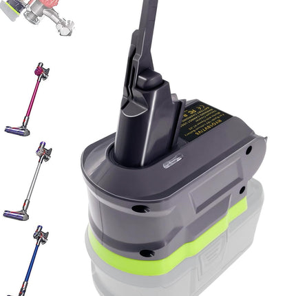 Urun 【d 2In1 Adapter For Ryobi 18V Lithium Battery Convert To For Dyson V78 Handheld Vacuum Cleaner Battery Compatible With V78 Animal V78 Absolute V78 Motorhead Pro V78 Trigger V78