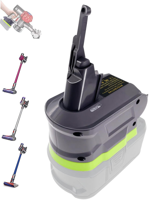 Urun 【d 2In1 Adapter For Ryobi 18V Lithium Battery Convert To For Dyson V78 Handheld Vacuum Cleaner Battery Compatible With V78 Animal V78 Absolute V78 Motorhead Pro V78 Trigger V78