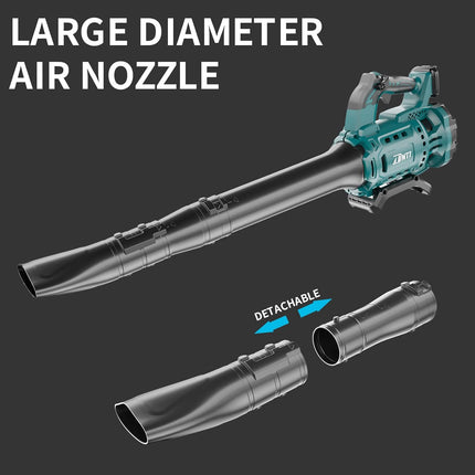 DNTI 462 cfm Brushless Electric Cordless Leaf Blower Adjustable Speed Control Cordless Leaf Blower for Lawn Care and Garden Work 20V 4.0Ah Battery & Fast Charger