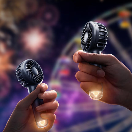 Gaiatop Mini Portable Fan, Sparkle Handheld Fan, Hand Held Fan 3 Speed Personal, 310 Hours Operated Small Makeup Eyelash Fan