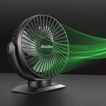 6 Inch Rechargeable Desk Fan, 5000Mah Portable Battery Fan, 3 Speeds, 720° Rotation, 830Hours Work, Removable Fan Cover, Battery