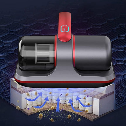 Mattress Vacuum Cleaner, Cordless Handheld Bed Vacuum Cleaner With Hepa Filtration, Effective Cleaning Bed Sheet, Pillow, Quilt, Sofa, Blanket, Carpet Red
