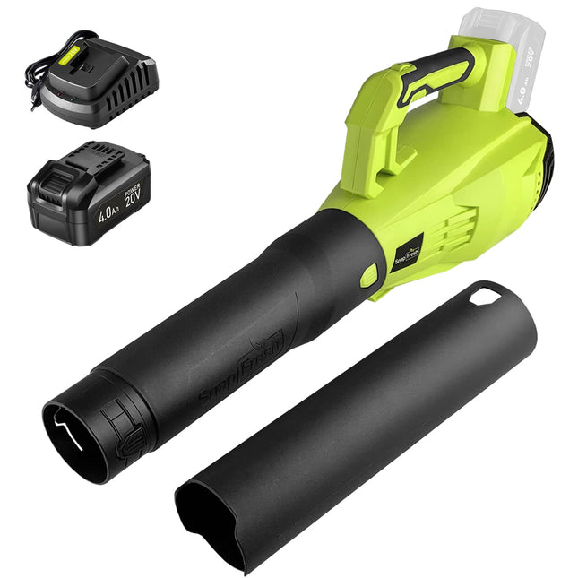 SnapFresh 20V MAX Leaf Blower - 420 CFM Cordless Leaf Blower with 4.0Ah Battery & Charger, Electric Leaf Blowers for Lawn Care, Battery Powered Leaf Blower for Snow Blowing