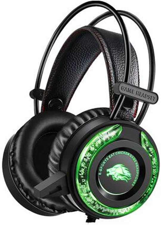 3.5mm Wired Gaming Stereo Headset Wired Over Ear Gaming Noise Cancelling LED
